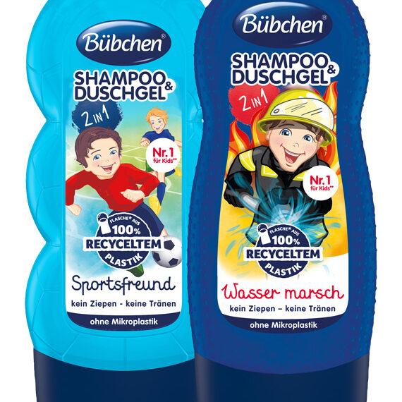 BÜBCHEN Set povolania (2v1 Malý futbalista 230 ml+2v1 Odvážny požiarnik 230 ml)