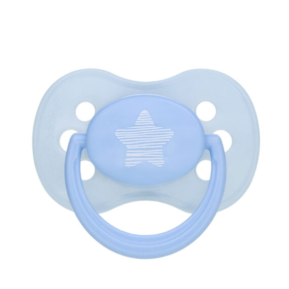 CANPOL BABIES Cumlík kaučukový čerešnička 6-18m Pastels – modrá
