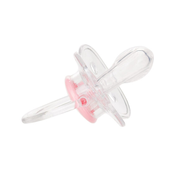 CANPOL BABIES Cumlík silikónový symetrický 6-18m Newborn Baby – ružová