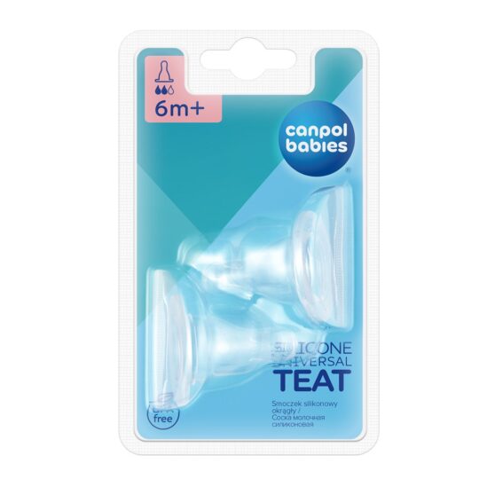 CANPOL BABIES Cumlík silikónový čerešnička 2-MEDIUM 2ks