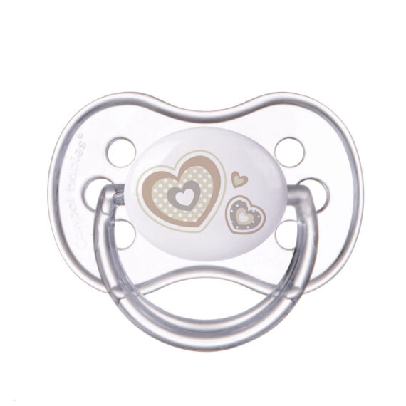 CANPOL BABIES Cumlík silikónový čerešnička 6-18m Newborn Baby – biela
