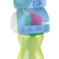 CANPOL BABIES Fľaša športová sa slámkou 370ml – zelená