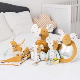 CANPOL BABIES Maznáčik hebký so zrkadielkom do auta Mouse