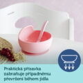 CANPOL BABIES Miska silikónová s prísavkou 300 ml tyrkysová