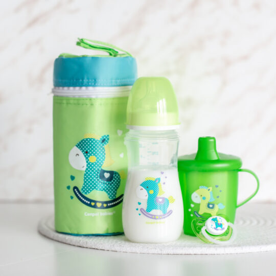 CANPOL BABIES Hrnček nevylievací TOYS 250ml – zelený