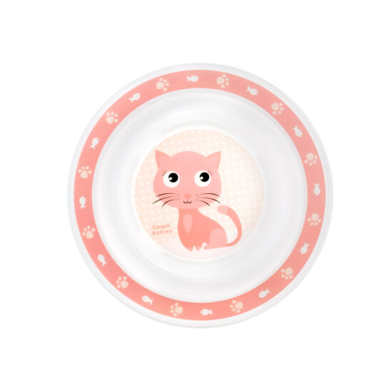 CANPOL BABIES Miska plastová CUTE ANIMALS 270ml – mačička