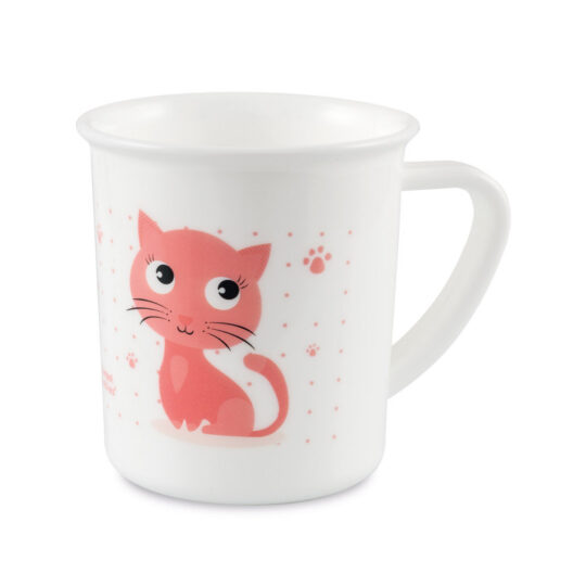 CANPOL BABIES Plastový hrnček CUTE ANIMALS – mačička (170 ml)