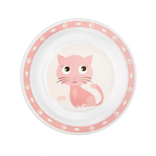 CANPOL BABIES Tanierik plastový CUTE ANIMALS – mačička