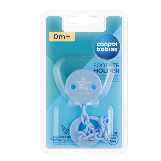 CANPOL BABIES Retiazka na cumlík Pastels – modrá