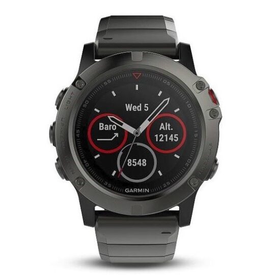 Garmin fénix 5X Sapphire, Grey,Metal band