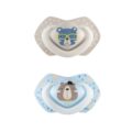 CANPOL BABIES Set symetrických silikónových cumlíkov 0-6m Bonjour Paris modrý