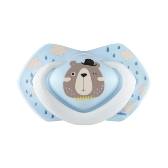 CANPOL BABIES Set symetrických silikónových cumlíkov 0-6m Bonjour Paris modrý