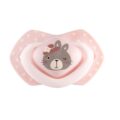 CANPOL BABIES Set symetrických silikónových cumlíkov 0-6m Bonjour Paris ružový