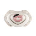CANPOL BABIES Set symetrických silikónových cumlíkov 0-6m Bonjour Paris ružový