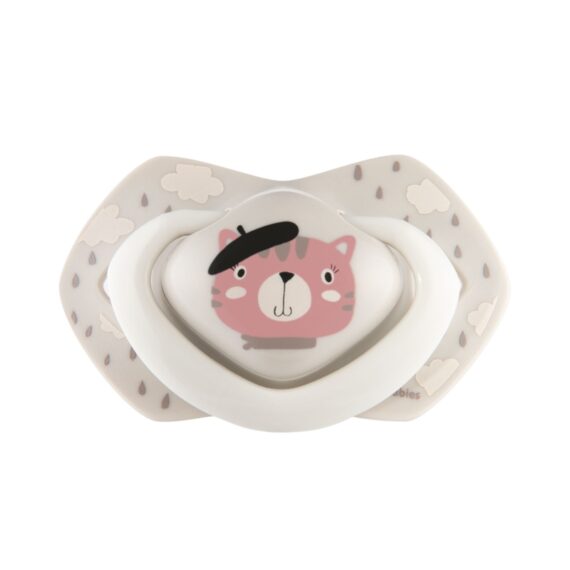 CANPOL BABIES Set symetrických silikónových cumlíkov 0-6m Bonjour Paris ružový