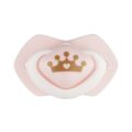 CANPOL BABIES Set symetrických silikónových cumlíkov 0-6m Royal baby ružový