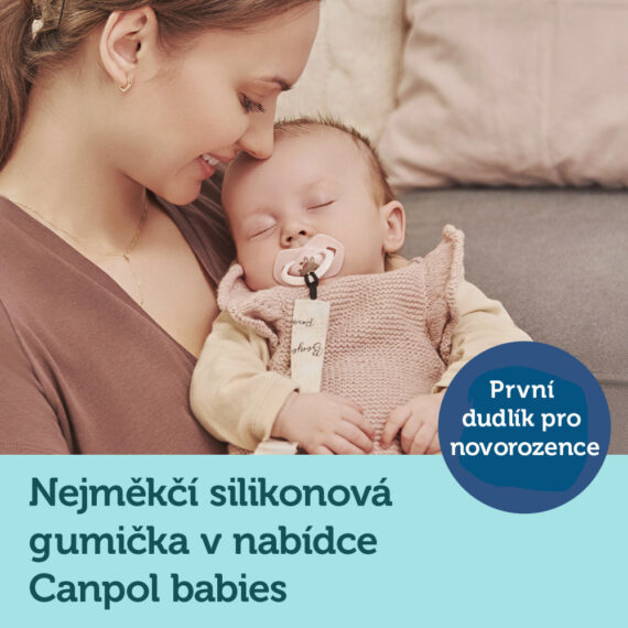 CANPOL BABIES Set symetrických silikónových cumlíkov 6-18m Bonjour Paris ružový
