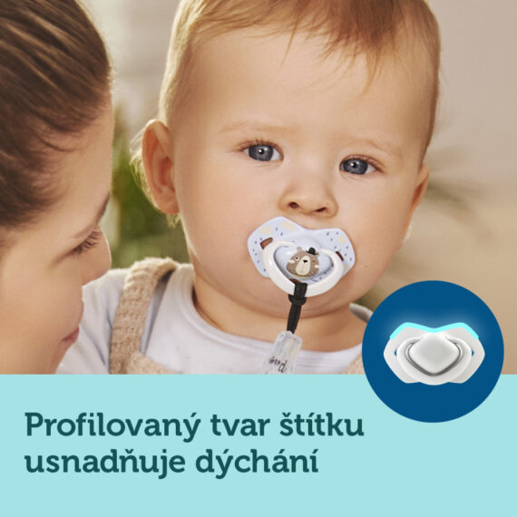 CANPOL BABIES Set symetrických silikónových cumlíkov 6-18m Bonjour Paris ružový