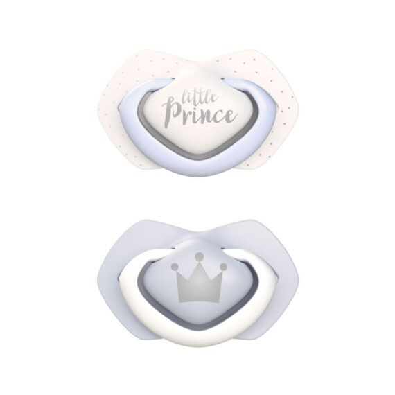 CANPOL BABIES Set symetrických silikónových cumlíkov 6-18m Royal baby modrý