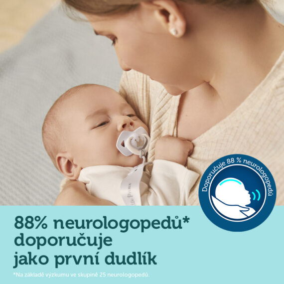 CANPOL BABIES Set symetrických silikónových cumlíkov 6-18m Royal baby modrý
