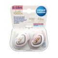 CANPOL BABIES Set symetrických silikónových cumlíkov 6-18m Royal baby ružový