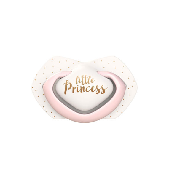 CANPOL BABIES Set symetrických silikónových cumlíkov 6-18m Royal baby ružový