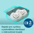 CANPOL BABIES Set symetrických silikónových cumlíkov Light touch 6-18m Pure color zelený