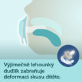 CANPOL BABIES Set symetrických silikónových cumlíkov Light touch 6-18m Pure color zelený