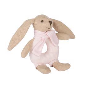 CANPOL BABIES Zajačik Bunny s hrkálkou ružový