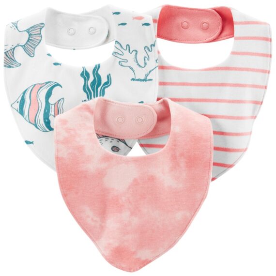 CARTER’S Podbradník Pink Ocean dievča LBB 3ks