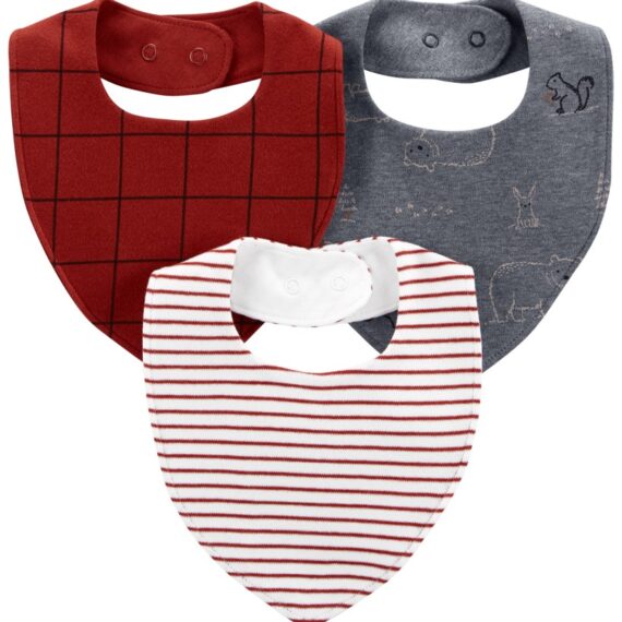 CARTER’S Podbradníky Red chlapec LBB 3ks