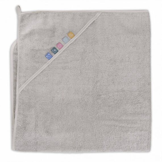 CEBA Osuška s kapucňou EcoVero Line 100×100 Moonbeam Ceba