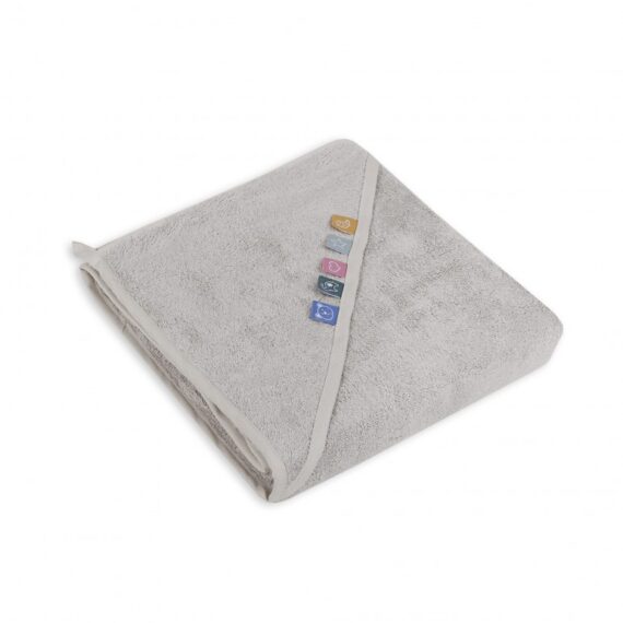 CEBA Osuška s kapucňou EcoVero Line 100×100 Moonbeam Ceba