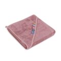 CEBA Osuška s kapucňou EcoVero Line 100×100 Rose Tan Ceba
