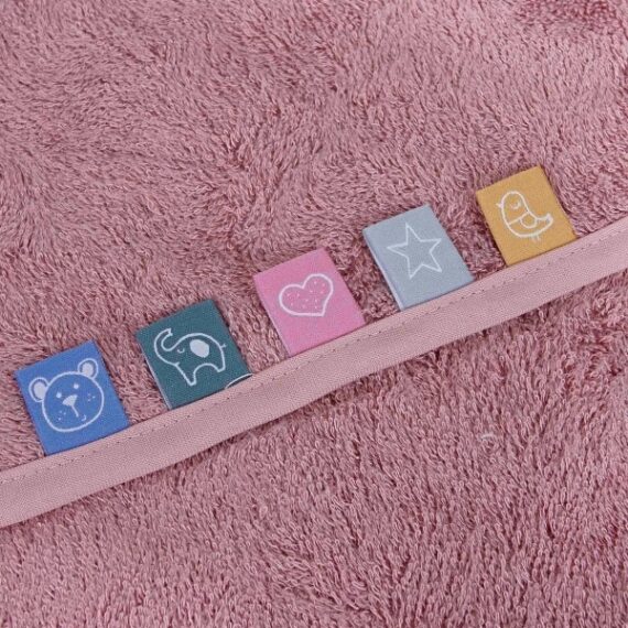 CEBA Osuška s kapucňou EcoVero Line 100×100 Rose Tan Ceba
