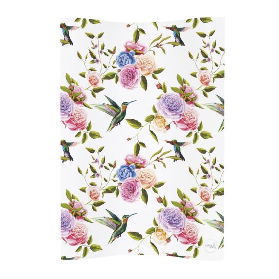 CEBA Podložka prebaľovacia 2-hranná mäkká COSY (50×70) Flora&Fauna Flores