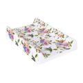 CEBA Podložka prebaľovacia 2-hranná s pevnou doskou (50×70) Comfort Flora&Fauna Flores