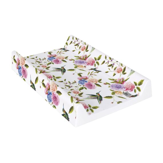 CEBA Podložka prebaľovacia 2-hranná s pevnou doskou (50×70) Comfort Flora&Fauna Flores