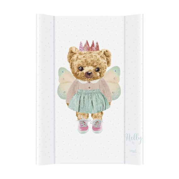 CEBA Podložka prebaľovacia 2-hranná s pevnou doskou (50×70) Comfort Fluffy Puffy Nelly