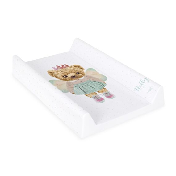CEBA Podložka prebaľovacia 2-hranná s pevnou doskou (50×70) Comfort Fluffy Puffy Nelly