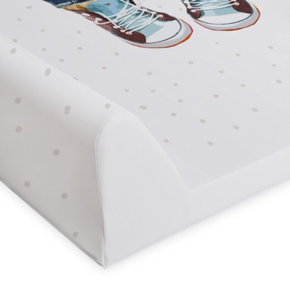 CEBA Podložka prebaľovacia 2-hranná s pevnou doskou (50×70) Comfort Fluffy Puffy Stu