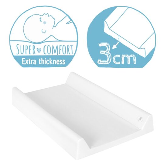 CEBA Podložka prebaľovacia 2-hranná s pevnou doskou (50×70) Comfort Fluffy Puffy Stu