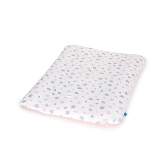 CEBA Poťah na mäkkú prebaľovaciu podložku (50×70) 2 ks Grey Stars+Pink Stars