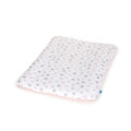 CEBA Poťah na mäkkú prebaľovaciu podložku (50×70) 2 ks Grey Stars+Pink Stars
