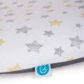 CEBA Poťah na mäkkú prebaľovaciu podložku (50×70) 2 ks Grey Stars+Yellow Stars
