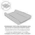 CEBA Poťah na prebaľovaciu podložku 50×70-80 cm 2 ks Light Grey Melange+White