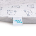 CEBA Poťah na prebaľovaciu podložku mäkkú 2 ks Blue, Teddy Bear+Light grey, Teddy Bear