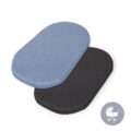 CEBA Plachta do kočíka 73-80×30-37 cm 2 ks Dark Grey+Blue
