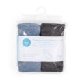 CEBA Plachta do kočíka 73-80×30-37 cm 2 ks Dark Grey+Blue