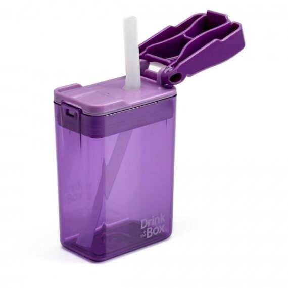 DRINK IN THE BOX Krabička nápojová 235 ml, purpurová